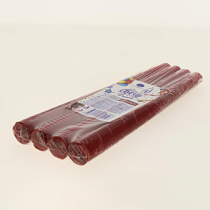 РУСАЛОЧКА Свечи античные 4 штуки бордовые 730597 000000000001189297