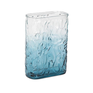Ваза 18,5см Ice голубой стекло 000000000001224017