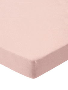 Простыня на резинке 180x200+25см DE'NASTIA розовая трикотажная 100% хлопок 000000000001211330