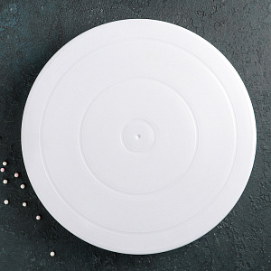 Подставка для торта 28х7см ДОЛЯНА вращающаяся пластик 000000000001211263