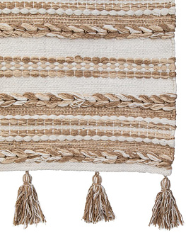 Коврик универсальный 60X90см LUCKY КОСА бело-бежевый хлопок 000000000001225677