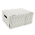 Коробка для хранения ЛИСТЬЯ-серый 370x280x180мм Крышка-дно белый/бурый Т23 Е Д20104/№2 000000000001205102