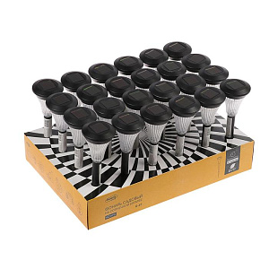 Фонарь садовый 31,5см D7см LUAZON LIQHTING Конус 1 LED на солнечной батарее пластик 000000000001211017