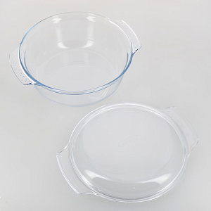 Кастрюля 3,7л + крышка 1,5л PYREX Easy Grip рифленая ручка стекло 000000000001105275