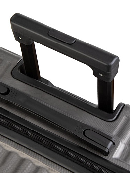 Чемодан на колесах L (48х30х75см) грани графит PC 000000000001226575