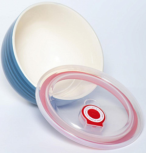 Салатник 14см/750мл ELRINGTON АЭРОГРАФ Вечерний бриз с крышкой керамика 000000000001210346