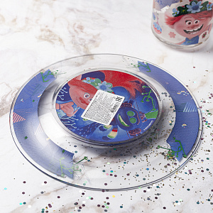 Тарелка 19,5см ND Play Серия Техно Тролли 2 стекло 000000000001197733