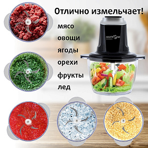 Блендер (измельчитель) 1,2л MAXTRONIC MAX-SW-211 мощность 500Вт 1скорость пластик 000000000001222954