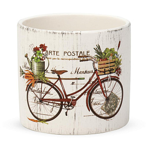 Кашпо 12,5х11,5см 1л Кантри I керамика 000000000001225878