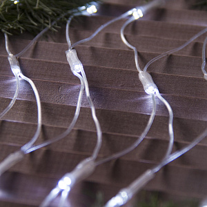 Гирлянда-Сеть 2х1,5м 192LED LUAZON LIGHTING IP44 220В УМС прозрачная нить свечение белое 000000000001208005