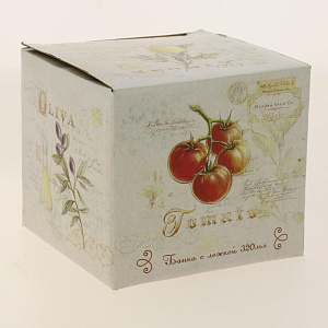 Банка с ложкой 320мл подарочная упаковка Tuscan vegetables доломит ZFC045-36 000000000001196875