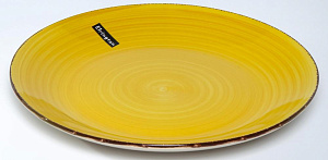 Тарелка обеденная 27см ELRINGTON АЭРОГРАФ Медовый мелкая керамика 000000000001211172