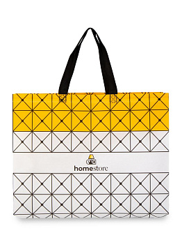 Сумка для покупок 42х32х10см HS геометрия до 10кг серый пластик 000000000001227570