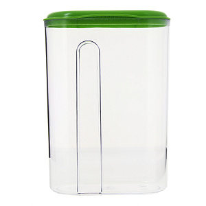 Емкость для сыпучих продуктов 1,5л PHIBO с дозатором бежевый пластик 000000000001059491