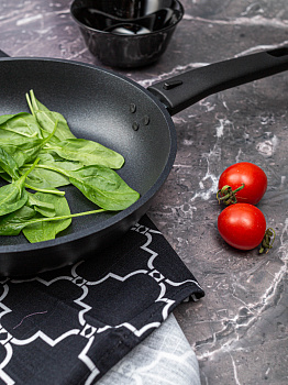 Сковорода 22х5см KUKMARA съемная ручка антипригарное покрытие черный литой алюминий 000000000001204804