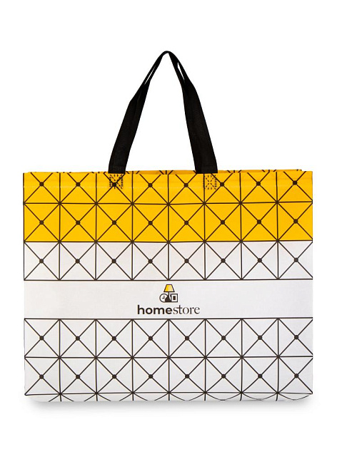 Сумка для покупок 42х32х10см HS геометрия до 10кг серый пластик 000000000001227570