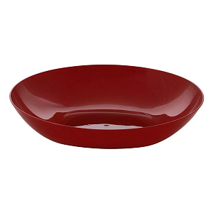 Тарелка 21,5х4,2см 1л ИНТЕРМ большая рубин пластик 000000000001222072