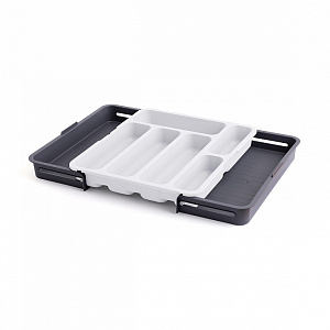 Органайзер для столовых приборов 31x35x5,5см DE'NASTIA белый полипропилен 000000000001223477