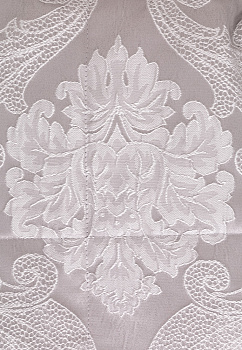 Покрывало 190х220см DE'NASTIA кружево Ампир 3слоя серое жаккард 100% полиэстер 000000000001212617