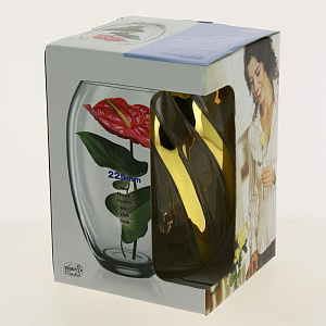 Ваза Золотая спираль Bohemia 000000000001104837