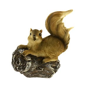 Декоративная фигура 13,5x6,2x13,8см ФЕНИКС-ПРЕЗЕНТ Белочка на дереве полирезина 000000000001186509