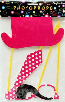 Набор для вечеринок Розовый Magic Time, 4 предмета 000000000001150308