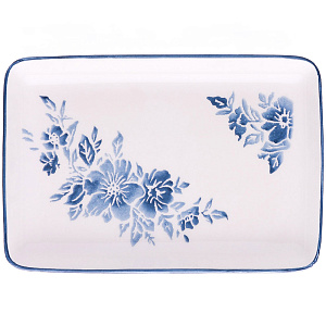 Блюдо сервировочное 23х15см CERA TALE Spring глазурованная керамика 000000000001210899