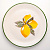 Тарелка обеденная 25см CERA TALE Лимоны керамика глазурованная 000000000001206488