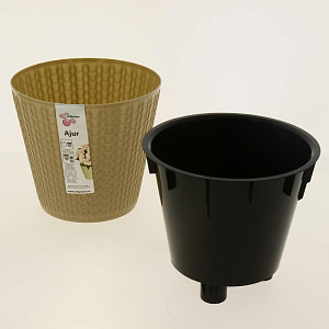 Горшок Ajur D160мм/1,6л молочный шоколад ING6191МШОК 000000000001185198