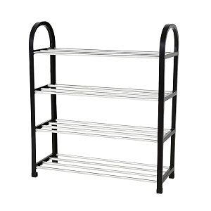 Обувница 4-х ярусная 50х18х55см LUCKY металл/пластик 000000000001222574