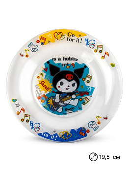 Набор детской посуды 3 предмета ND PLAY Куроми Граффити стекло 000000000001225617