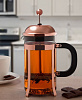 Френч-пресс 600мл SERVITTA Gold Edition нержавеющая сталь/стекло