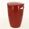Урна с крышкой с педалью 5л красно-белая 20х23х30см пластик PRIMANOVA M-E04-04-01 000000000001201680
