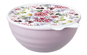 Миска с крышкой 2,8л PHIBO Wave с декором пластик 000000000001184571