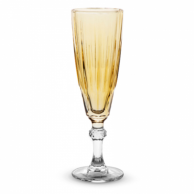Фужер для шампанского 300мл желтый стекло 000000000001218734