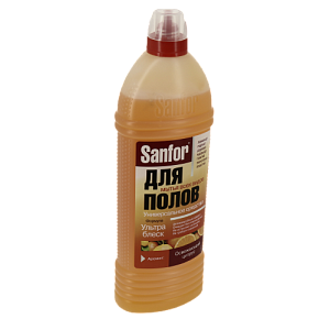 Средство для мытья полов 1000мл SANFOR УЛЬТРА БЛЕСК универсальное Освежающий цитрус 9841 000000000001204798