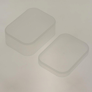 Бокс д/хранения косм.принадлежностей ULLA белый, с крышкой, полипропиленSWP-0970WH 000000000001192316