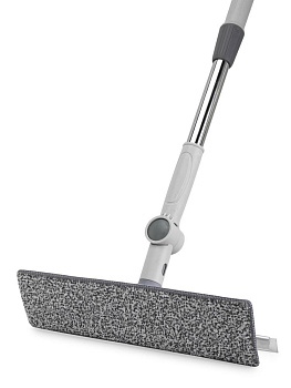 Швабра для окон со скребком телескоп 30х9/90-130см бело-серый металл/пластик_ST 000000000001228747