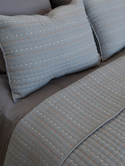 Покрывало 240x260см DE'NASTIA Polka dot серый полиэстер 000000000001230724