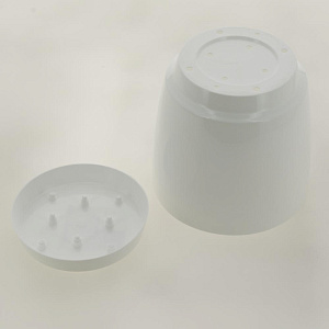 Горшок для цветов 3л h170мм D170мм GARDENPLAST ФРЕЗИЯ №2 белый пластик 000000000001207365