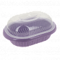Хлебница 30х21х13,5см ОНЕСТ универсальная сиреневая пластик