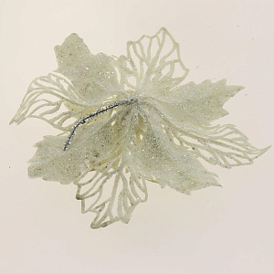 Украшение декоративное Цветок 15см белый R010504 000000000001191505