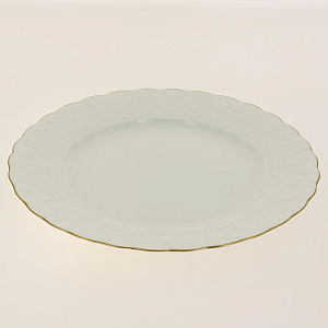 BASAK Тарелка обеденная  25 см,  Отводка золото, костяной фарфор BNBSK25DU520 000000000001189456