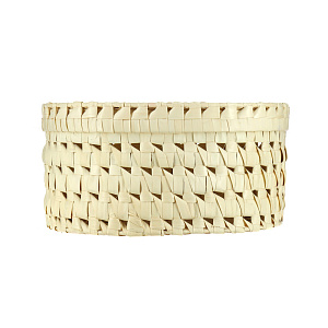 Овальная шкатулка, белый, 30.5?24.5?15 см, листья пальмы 000000000001004657