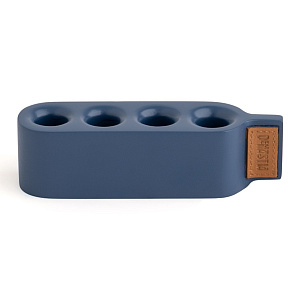 Подставка для зубных щёток DE'NASTIA Джинс эффек синий полирезина 000000000001214355