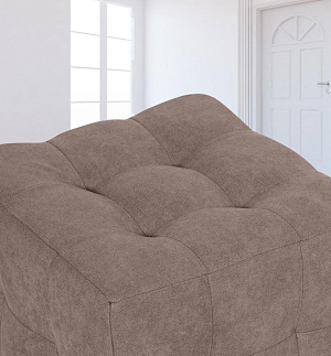 Пуф 40х40х42см DREAMBAG Лотос бежевый велюр 000000000001211373