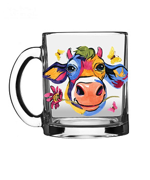 БЫЧКИ Кружка 320мл ОСЗ Чайная Арт стекло 000000000001202839