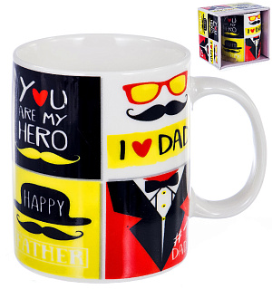 Кружка 350мл OLAFF Моему папе подарочная упаковка фарфор 000000000001184081