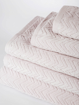 Полотенце махровое 30х60см LUCKY Зигзаг светло-серый хлопок 100% 000000000001214715