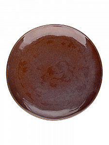 Тарелка 20,5см LUCKY Крафтовая плоская фиолетовый керамика 000000000001211778
